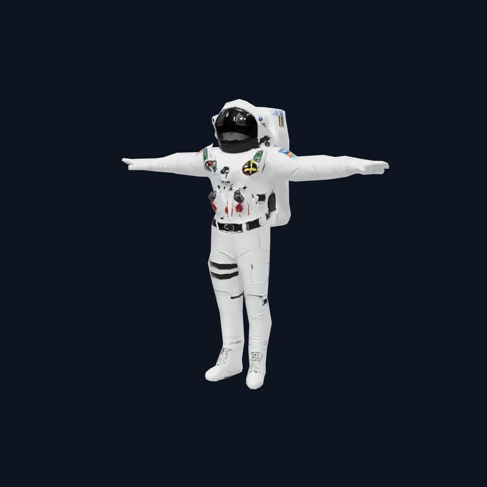 Astronaut Suit Model Pack with Patches and Details